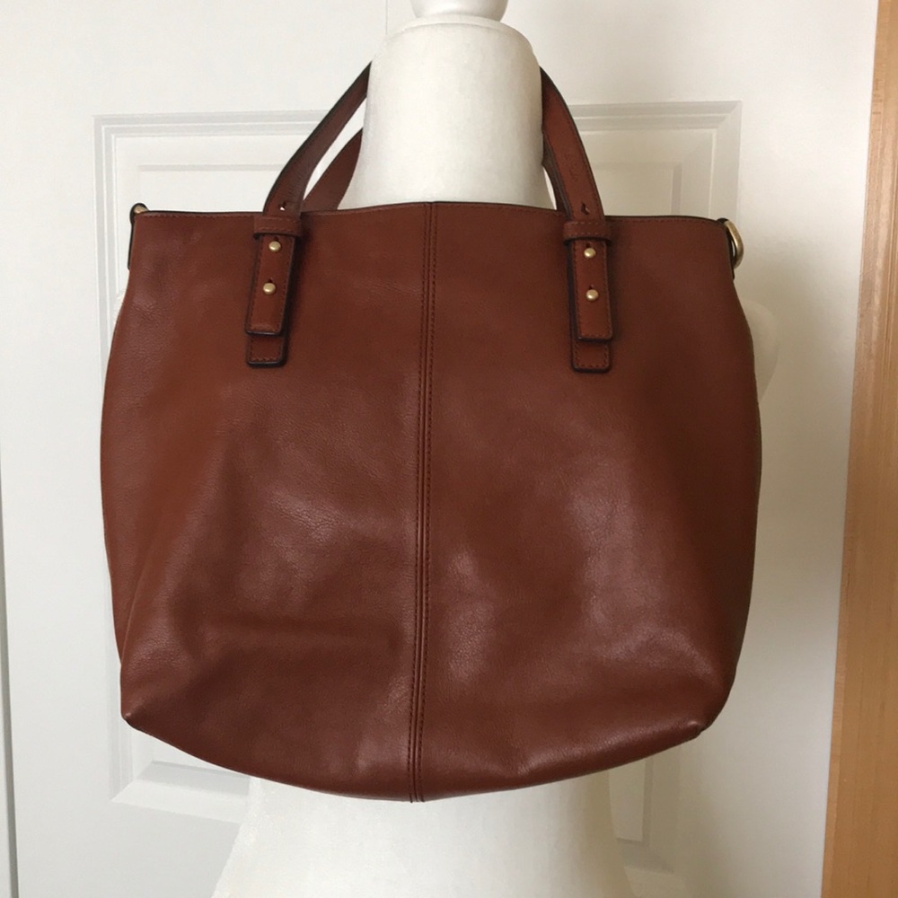 Vera Bradley Cognac leather crossbody